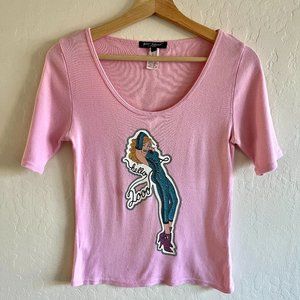 Vintage Betsey Johnson "Hello 2000" T shirt